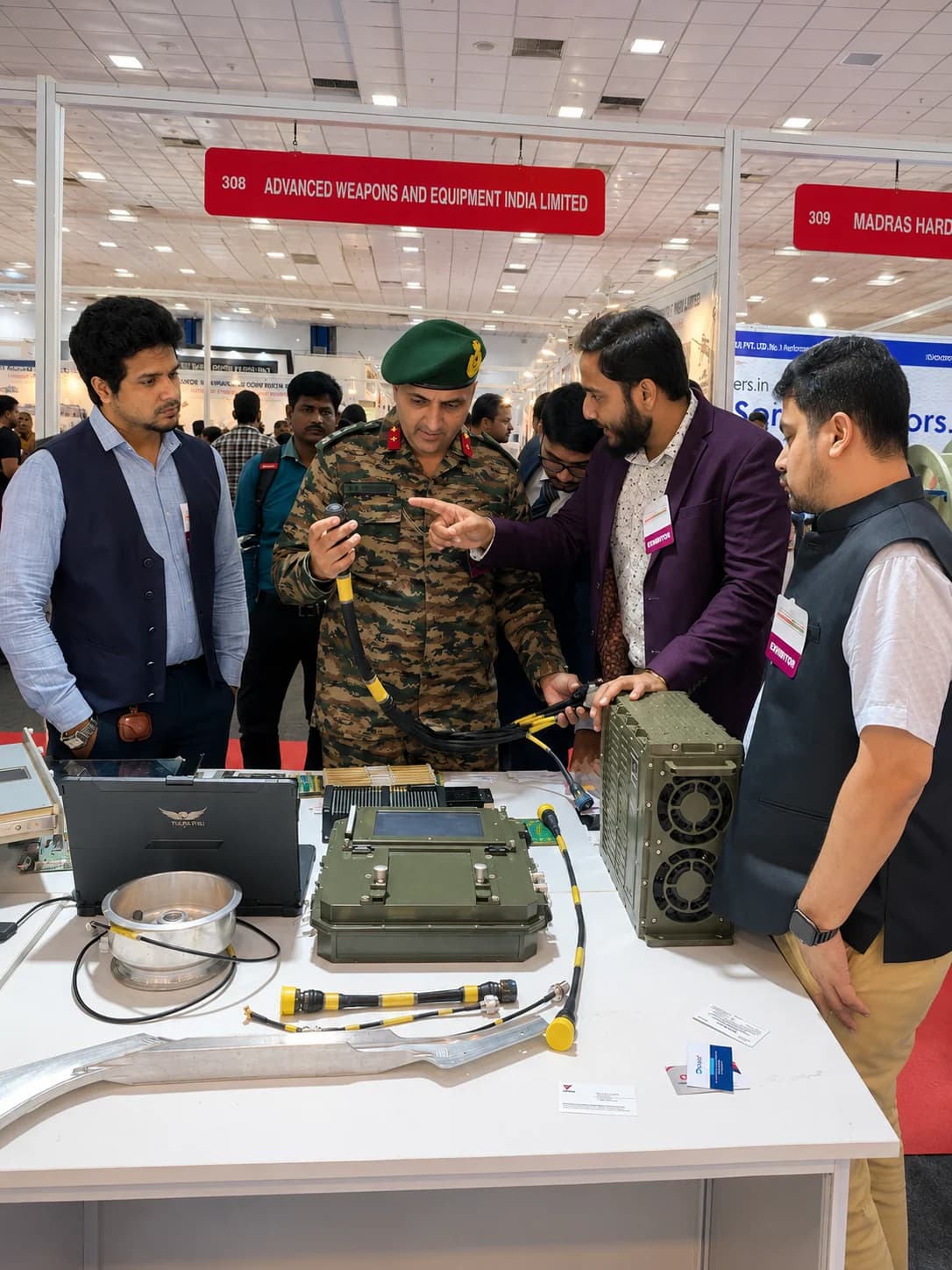 Rug-Rel showcasing rugged defence electronics at Defense Expo, image 1