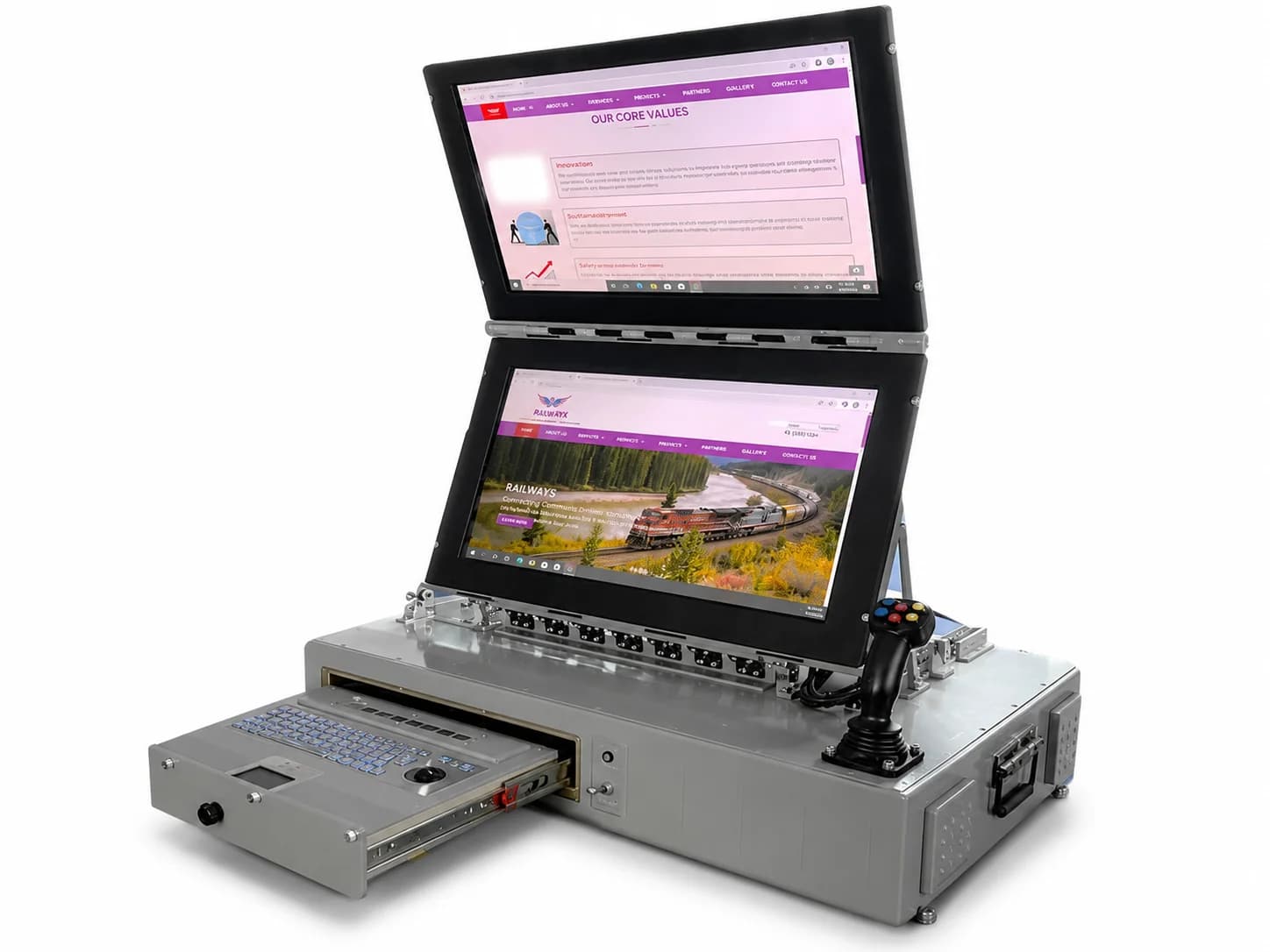 Rugged display computer unit